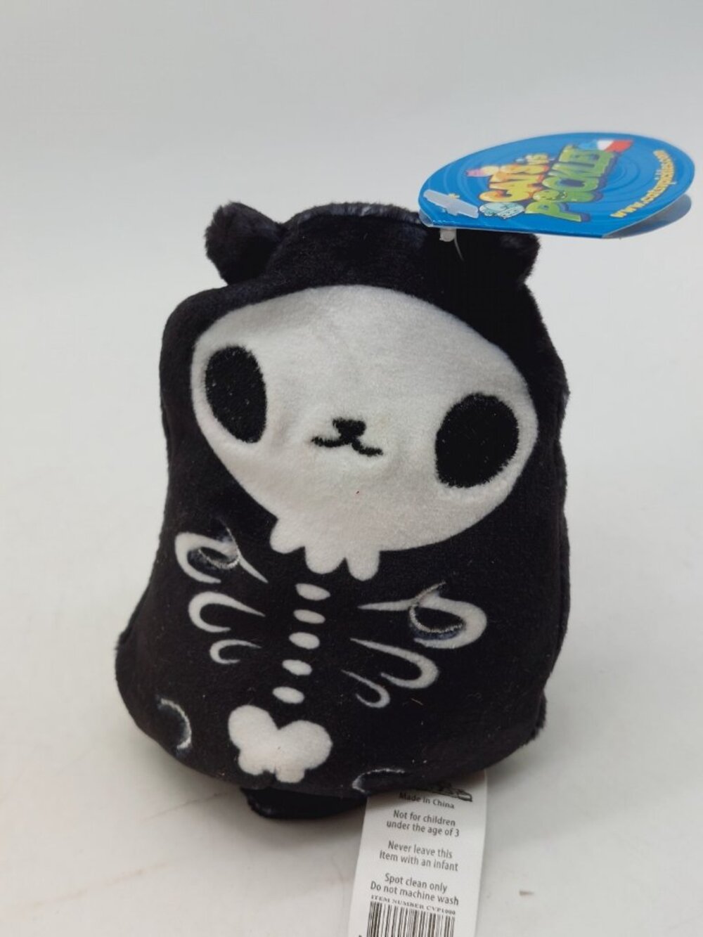 Cats Vs Pickles Skelecat #037 Beanbag Plush 4” Plush Stuffed